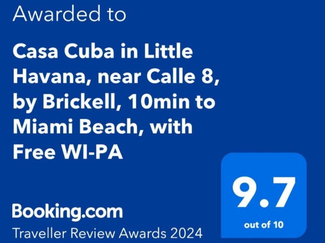 Casa Cuba In Little Havana, Brickell, Calle 8 And 10 Minutes To The Beach Free Parking Miami Zewnętrze zdjęcie